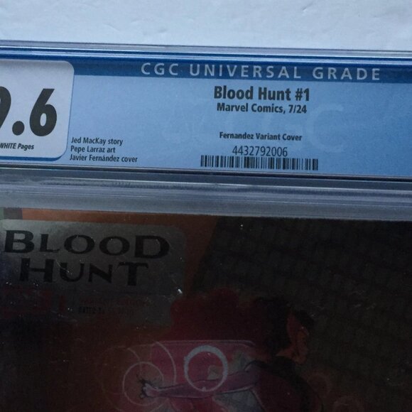 2024 Marvel Comics Blood Hunt Foil Variant #1 CGC Graded 9.6 - Picture 3 of 13